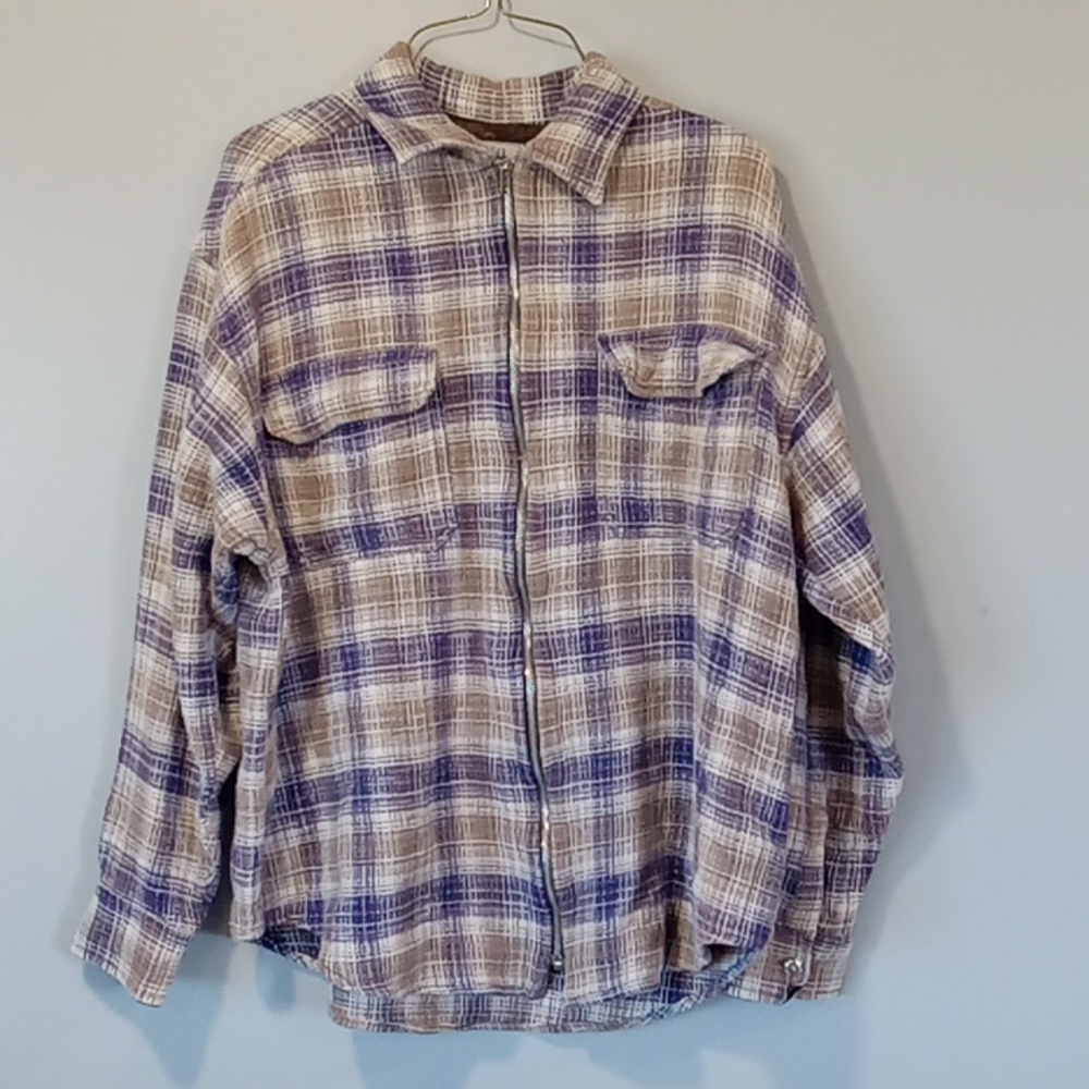 Soho jeans 100% cotton full zip men's small long sleeve